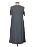 Paraphrase Solid Gray Casual Dress Size S - photo 2