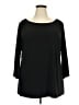 Marina Black 3/4 Sleeve Top Size 2X - photo 1
