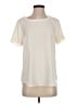 Ann Taylor 100% Polyester Ivory Short Sleeve Blouse Size S - photo 1