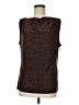 Lands' End Brown Sleeveless T-Shirt Size M - photo 1