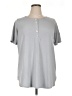 On Twelfth Gray Purple Short Sleeve Henley Size XL - photo 1