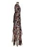Hutch 100% Polyester Floral Gray Cocktail Dress Size XS - photo 4