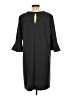 ABS Collection Solid Black Casual Dress Size L - photo 2
