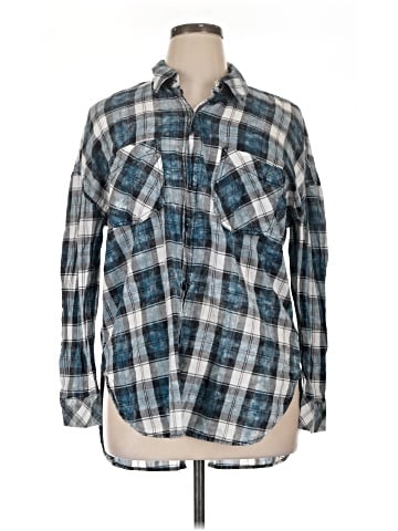 a.n.a. A New Approach Long Sleeve Button-Down Shirt (view 1)