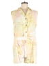 Rip Curl Tropical Yellow Sleeveless Button-Down Shirt Size XS - photo 1