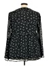 Torrid 100% Polyester Black Long Sleeve Blouse Size 3X Plus (3) - photo 2