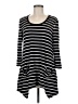 Grace Elements Stripes Black Casual Dress Size M - photo 1