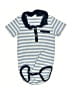 H&M Stripes Blue Short Sleeve Onesie Size 9-12 mo - photo 1
