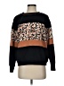Skies Are Blue 100% Cotton Animal Print Black Pullover Sweater Size S - photo 1