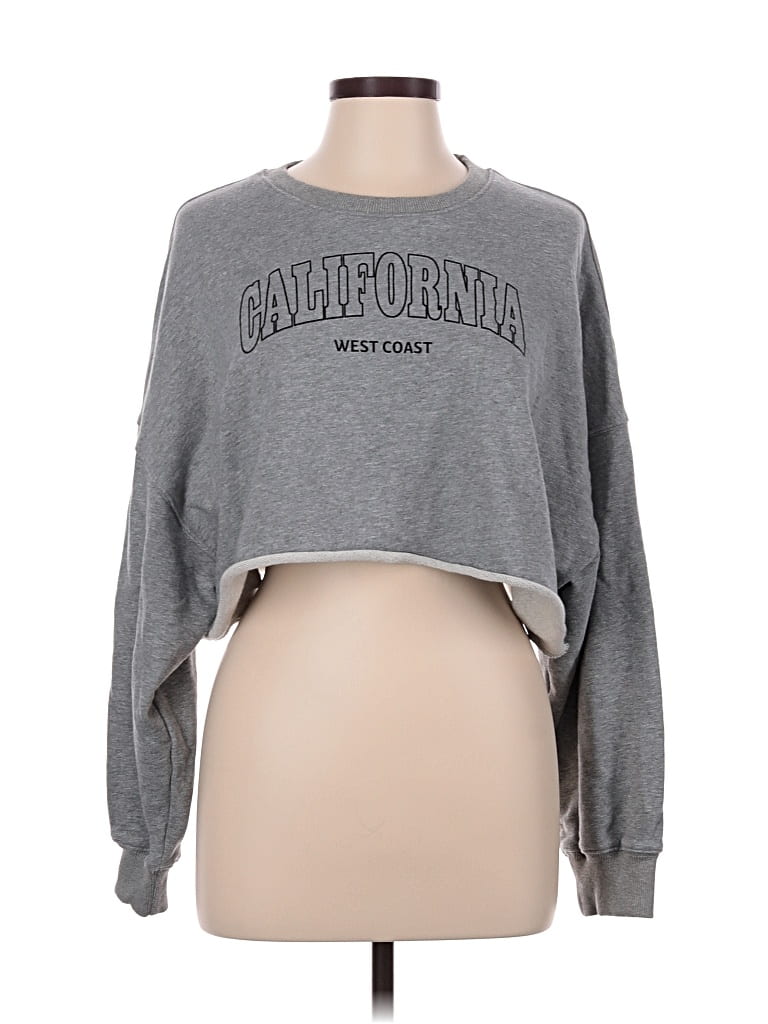 Pre-owned Assorted Brands Sweatshirt In Gray