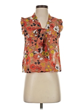 Eyelash Couture Sleeveless Blouse