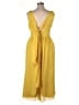 David's Bridal 100% Polyester Solid Yellow Jumpsuit Size 12 - photo 2