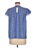 Papermoon 100% Polyester Blue Short Sleeve Blouse Size M - photo 2