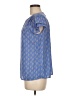 Papermoon 100% Polyester Blue Short Sleeve Blouse Size M - photo 5
