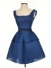 Maje Solid Blue Cocktail Dress Size Sm (1) - photo 1