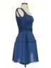Maje Solid Blue Cocktail Dress Size Sm (1) - photo 4