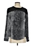 Rebecca Taylor Silver Long Sleeve Top Size 2 - photo 1