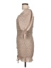 Plush Tweed Tan Cocktail Dress Size L - photo 5