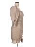 Plush Tweed Tan Cocktail Dress Size L - photo 4