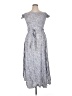 AaKaa 100% Rayon Gray Casual Dress Size L - photo 1