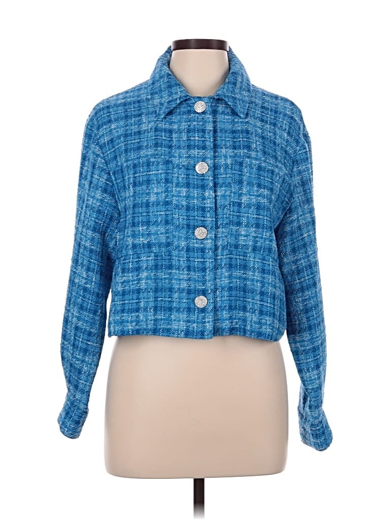 Pre-owned Zara Cardigan Sweater In Blue