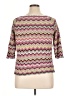 Sigrid Olsen Chevron-herringbone Aztec Or Tribal Print Color Block Fair Isle Graphic Houndstooth Jacquard Ombre Solid Stripes Multi Color Pink Cardigan Size 1X - photo 2