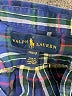 Ralph Lauren 100% Cotton Plaid Blue Long Sleeve Button-Down Shirt Size 10 - photo 3