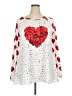 Three Dots Red Long Sleeve T-Shirt Size 2X - photo 1