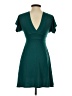 Minty 100% Polyester Solid Teal Casual Dress Size S - photo 2