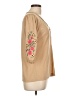 French Laundry Tan 3/4 Sleeve Blouse Size L - photo 4