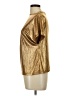 Unbranded Metallic Gold Short Sleeve Turtleneck Size L - photo 5