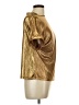 Unbranded Metallic Gold Short Sleeve Turtleneck Size L - photo 4
