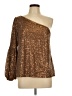 Umgee Brown 3/4 Sleeve Blouse Size L - photo 1