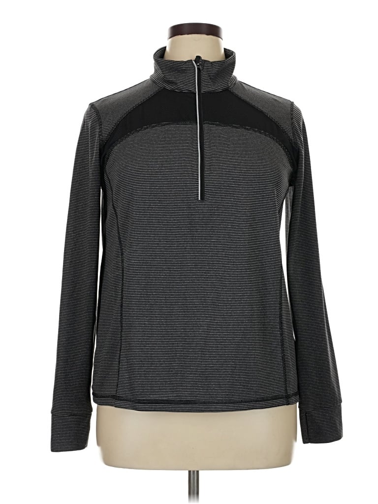 Pre-owned Xersion Long Sleeve Turtleneck In Gray