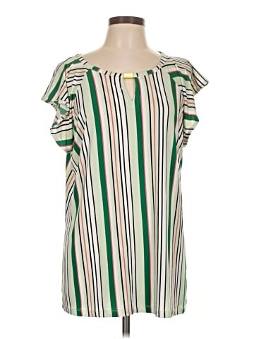 Liz Claiborne Short Sleeve Blouse (view 1)