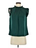 Evereve 100% Polyester Green Sleeveless Blouse Size XS - photo 1