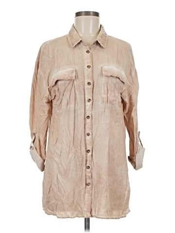 BKE 3/4 Sleeve Button-Down Shirt (view 1)