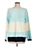 Talbots 100% Polyester Color Block Blue Pullover Sweater Size L - photo 1
