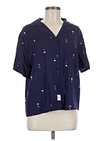 Rae Dunn Short Sleeve Blouse (view 1)