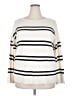 Banana Republic Stripes Ivory Pullover Sweater Size 3X - photo 1