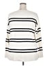 Banana Republic Stripes Ivory Pullover Sweater Size 3X - photo 2