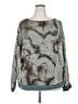 GeeGee Animal Print Gray Pullover Sweater Size 3X (estimated) - photo 1
