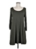 Vanity Solid Gray Casual Dress Size M - photo 1