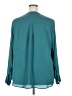 Torrid 100% Polyester Teal Long Sleeve Blouse Size 3X Plus (3) - photo 2