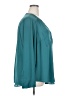 Torrid 100% Polyester Teal Long Sleeve Blouse Size 3X Plus (3) - photo 4