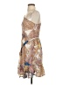Venus 100% Polyester Paisley Tan Cocktail Dress Size 4 - photo 5