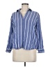 Rails 100% Rayon Blue Long Sleeve Polo Size M - photo 1