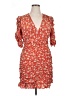 Veronica Beard Floral Red Orange Cocktail Dress Size 14 - photo 1