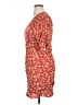 Veronica Beard Floral Red Orange Cocktail Dress Size 14 - photo 5