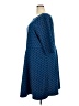 Leota Polka Dots Blue Casual Dress Size 4L - photo 5